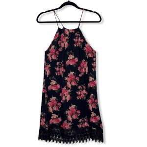 Rue 21 Dress/Coverup-Black & floral NWT-Sz Med.